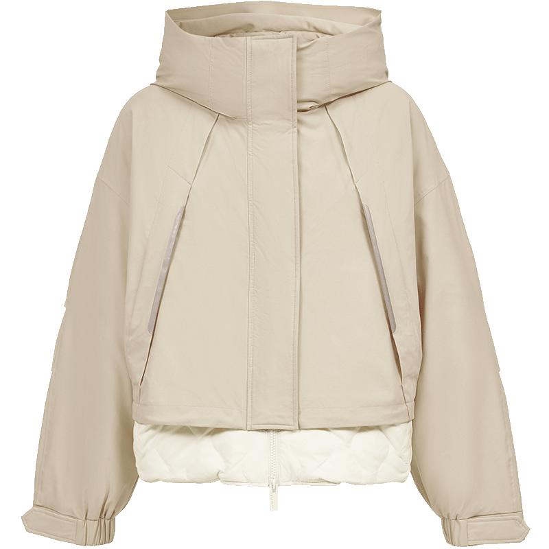 ONLY三防户外立领连帽保暖羽绒服