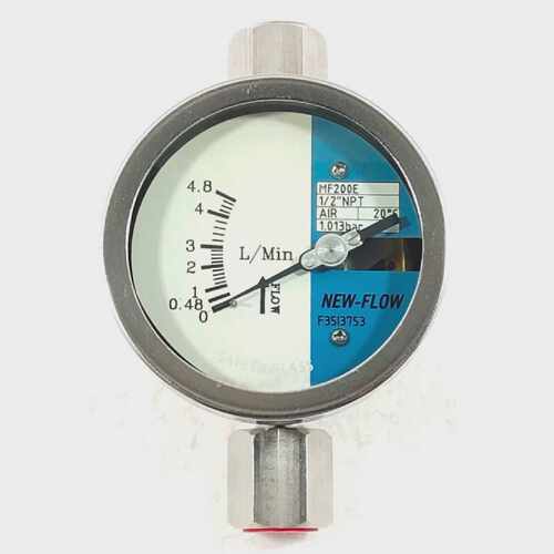NEW-FLOW MF200E METAL TUBE FLOW METER 1.013 BAR