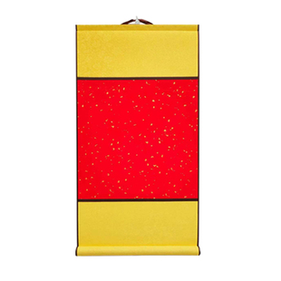 蜡染洒金半熟宣纸斗方空白卷轴毛笔书法创作练字挂画仿古手工装裱