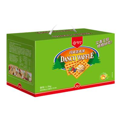 丹夫无蔗糖华夫饼营养早餐糕点