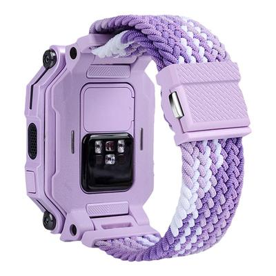 适用小天才儿童手表Z11/Z10/Z9/Z8A/Z7/Z6Spro/Z5磁吸闪扣编织表带链电话Y01A/Y03/D2/D3替换腕带Q1A/Q2/Q1S