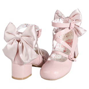 现货丨今夜月色中跟丨摩多modo原创Lolita鞋可爱圆头低跟单鞋