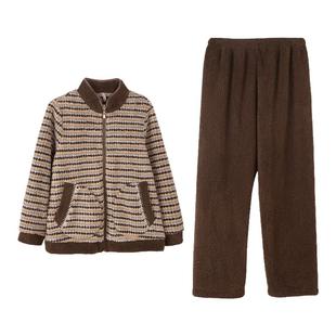 安之伴【巨保暖】情侣睡衣秋冬季珊瑚绒冬款加厚男女法兰绒家居服