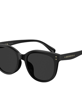 施洛华墨镜女高级感显脸小防紫外线复古黑超潮搭太阳镜男9108