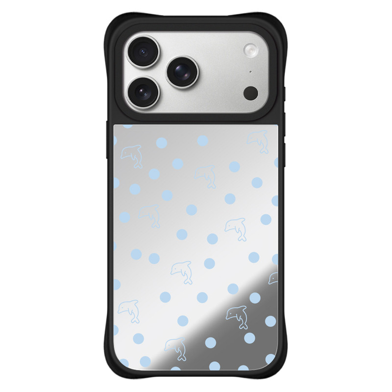汽水波点蓝莓优格 四角防摔适用于iPhone苹果17 16Pro Max手机壳15 14Pro max磁吸13保护壳套
