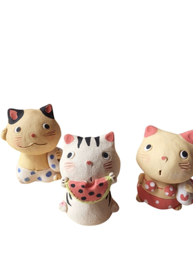 濑户烧可爱风搞笑摆件现货日本