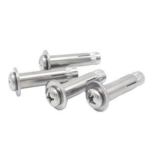 304不锈钢十字盘头膨胀螺丝 圆头内膨胀螺栓 内置膨胀拉爆M6M8M10