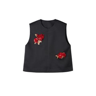 MNGATA G.宫小妍【东方禅】新中式中国风手工法绣百搭马甲6010904