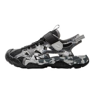 李宁男童凉鞋包头2025夏季新款儿童鞋魔术贴溯溪鞋男女大童沙滩鞋