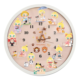 喵趣横生盲盒钟表时钟diy挂钟客厅卧室装饰画手办人仔收纳展示框