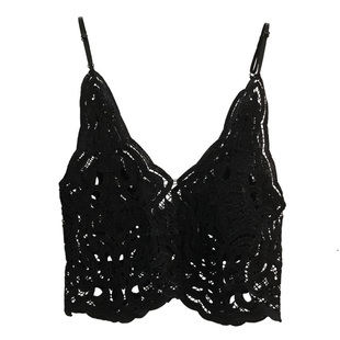 蕾丝背心外搭吊带女叠穿搭配宽松短款钩花镂空小马甲时尚外穿罩衫