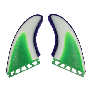 UPSURF冲浪板三色玻纤尾舵Single tap/FUT鱼鳍冲浪板配件MR尾鳍