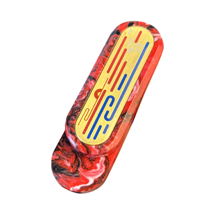 edc解压玩具上上签机械叮叮律动推牌金属磁力推牌指尖陀螺啪啪牌