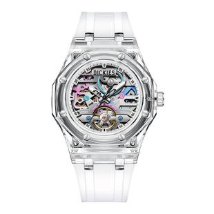 Dickies机械表潮流镂空全自动防水手表女学生初高中男款夜光CL568