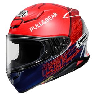 日本 SHOEI Z8 千纸鹤红蚂蚁马奎斯摩托车防护赛车运动头盔 X符号