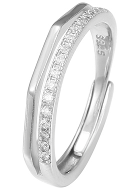 【S925银】个性双层戒指