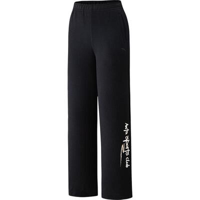 安踏女易打理运动裤直筒裤