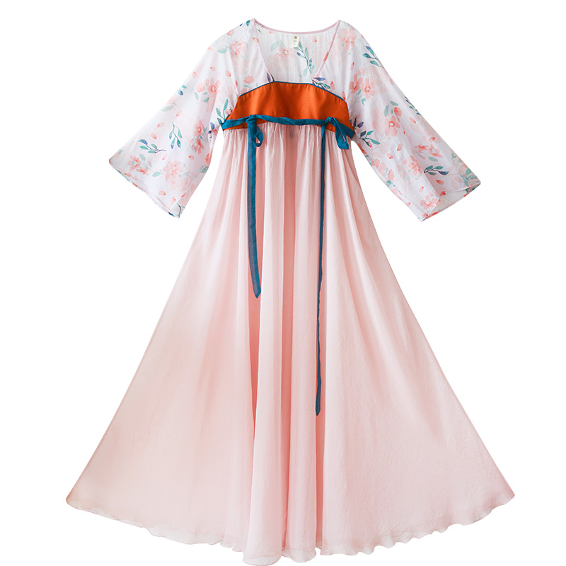 原创唐制汉服齐胸襦裙女夏季长裙
