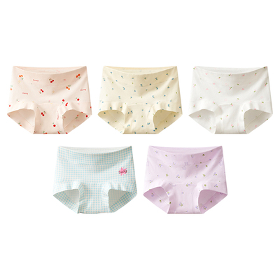 【加长100%全棉裆】女童高腰内裤