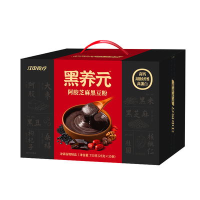 江中食疗黑芝麻糊核桃阿胶五黑粉