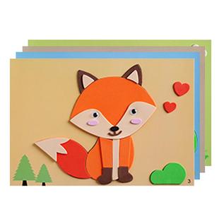 儿童3D立体贴画创意粘贴手工diy制作幼儿园材料包3岁女孩益智玩具