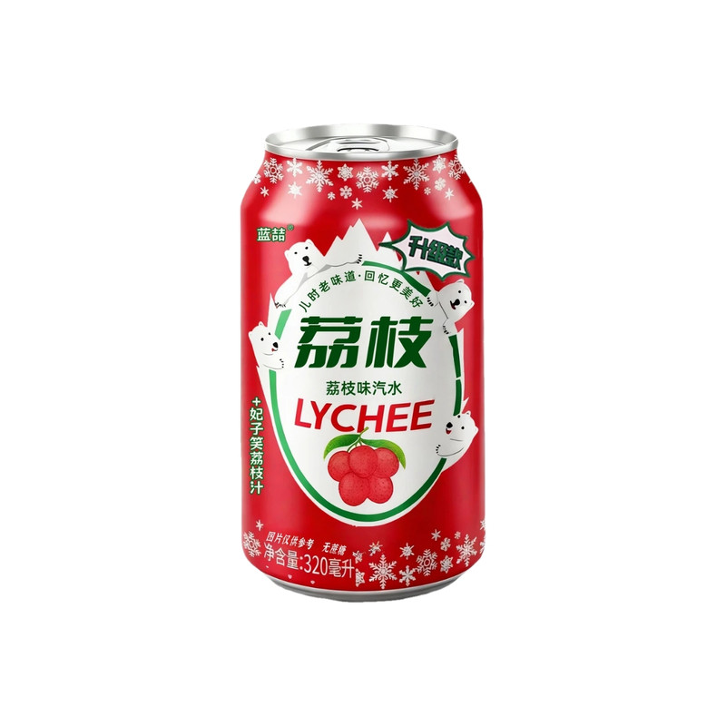 荔枝汽水果味饮料气泡水饮料罐装