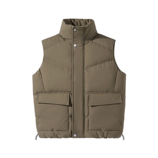 悟空有货冬季复古潮牌加厚坎肩棉衣马甲男女情侣保暖外穿休闲马夹