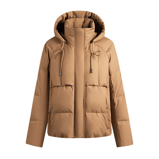 Navigare意大利小帆船短款连帽羽绒服女2025秋冬新款鸭绒保暖外套