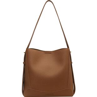 高级质感包包女士2026新款时尚百搭单肩斜挎包复古通勤女包水桶包