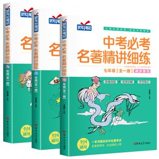初中生中考必考名著精讲细练初中名著导读考点精练七八九年级上下册必读名著十二本初一二三专项阅读理解总复习同步解读正版资料