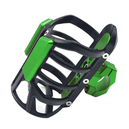 摩托车水杯架护杠摩旅防震踏板车专用杯架可调节保险杠水壶架通用