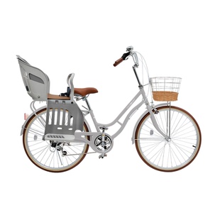 纽斯加母子自行车成人带小孩亲子带娃一拖二儿童座椅遛娃可载子母