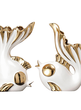 轻奢高档风生水起陶瓷摆件