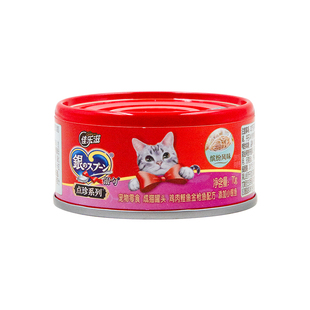 仁可宠物 泰产佳乐滋银勺猫罐头70g成猫浓汤零食罐国产24罐整箱
