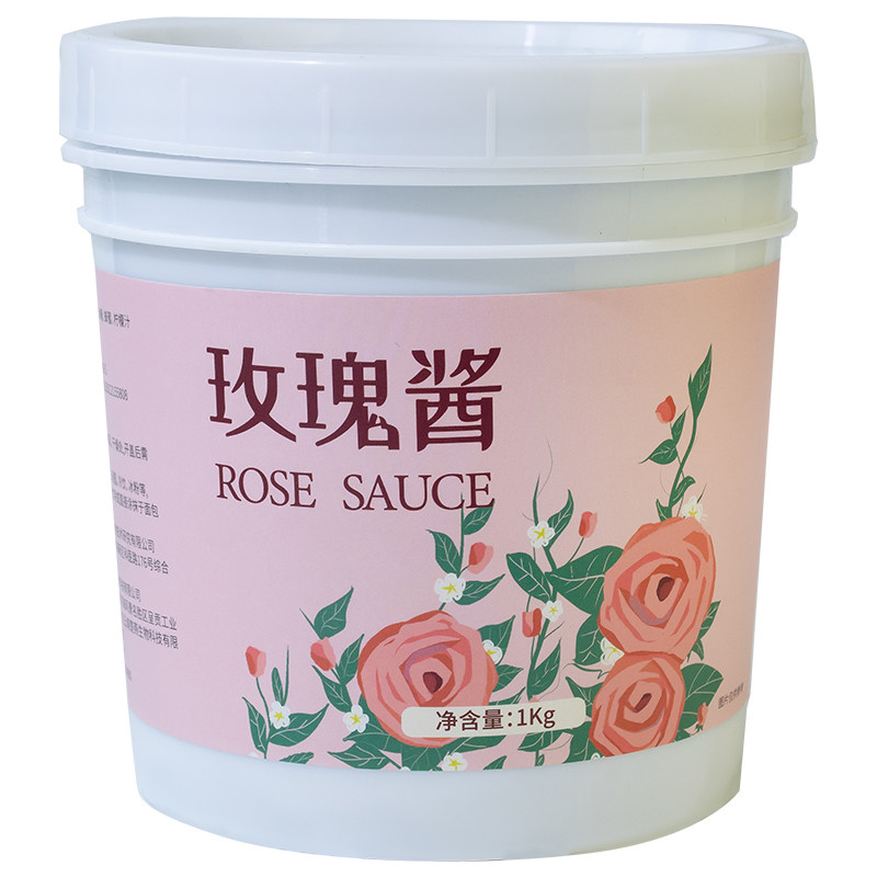 云南食用玫瑰酱鲜花饼烘焙糖玫瑰花蜜果酱特产玫瑰花酱商用批发