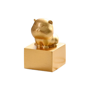 猫咪铜章印章定刻黄铜材质姓名个人书法章篆刻章礼品藏书章闲章