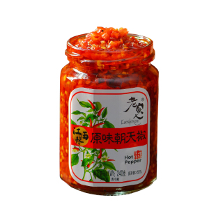 江西宜春丰城特产老实人原味朝天椒辣椒酱剁椒香辣下饭菜拌面拌饭