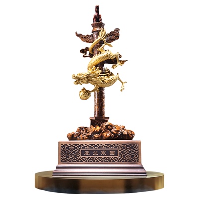 朱炳仁铜 基业永固摆件玄关客厅装饰开业办公室送礼乔迁礼物