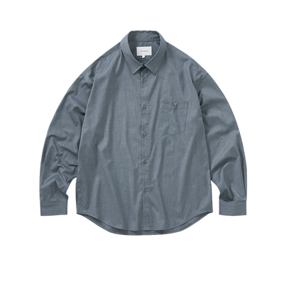 714street精纺竹纤维长袖衬衫