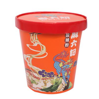 【胡可推荐】麻六记酸辣粉256g*12桶方便速食粉丝冲泡免煮夜宵