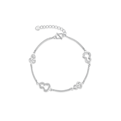 明牌珠宝PT950铂金葫芦手链