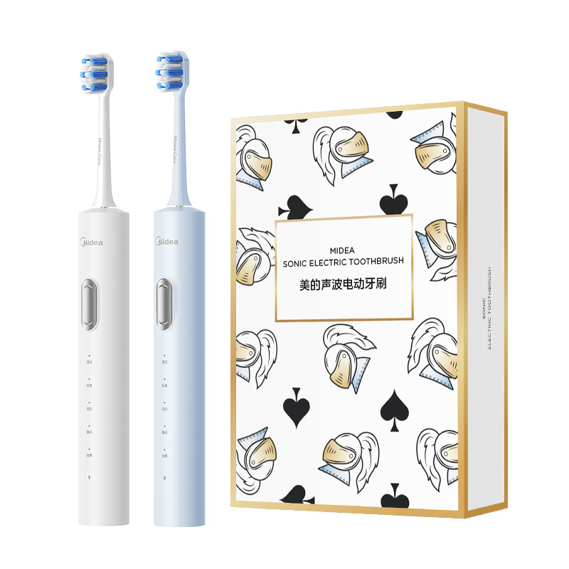 美的电动牙刷成人家用男女智能声波充电式全自动软毛学生情侣礼物