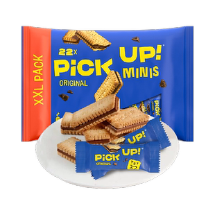 德国进口百乐顺PICKUP迷你巧克力夹心饼干233g早餐休闲网红零食