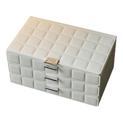 大容量首饰收纳盒高档精致带镜子