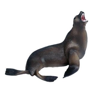 仿真海洋动物模型静态实心海豹海狮海牛儿童早教认知玩具摆件手办