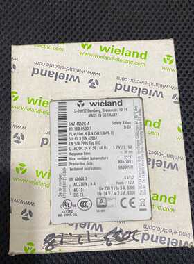 wieland威琅安全继电器SNZ 4052K-A拍前询价下单