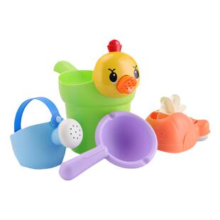 SWIMBOBO儿童洗澡玩具戏水游泳婴儿玩具儿童沐浴勺子4件套玩沙