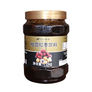 鲜活桂圆红枣茶浓酱 优果c 蜂蜜花果茶浓缩饮品 水果红枣酱1.2kg
