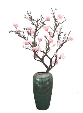 仿真玉兰花枯枝婚庆橱窗摆件