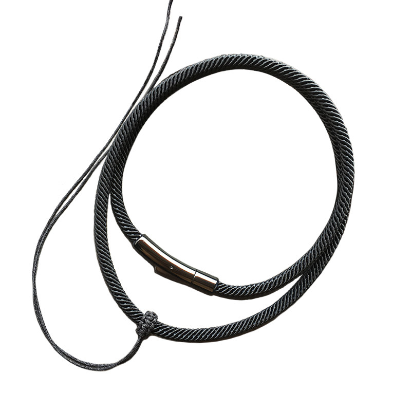 高档吊坠挂绳3mm4mm粗手工项链绳子玛瑙玉坠平安扣玉佩挂件绳颈绳